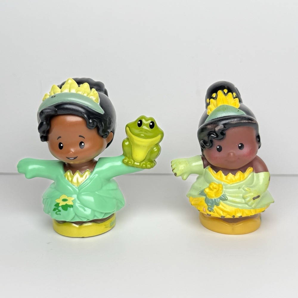 Fisher Price Little People Figure Toy Tiana Frog Princess Prince Naveen Disney
